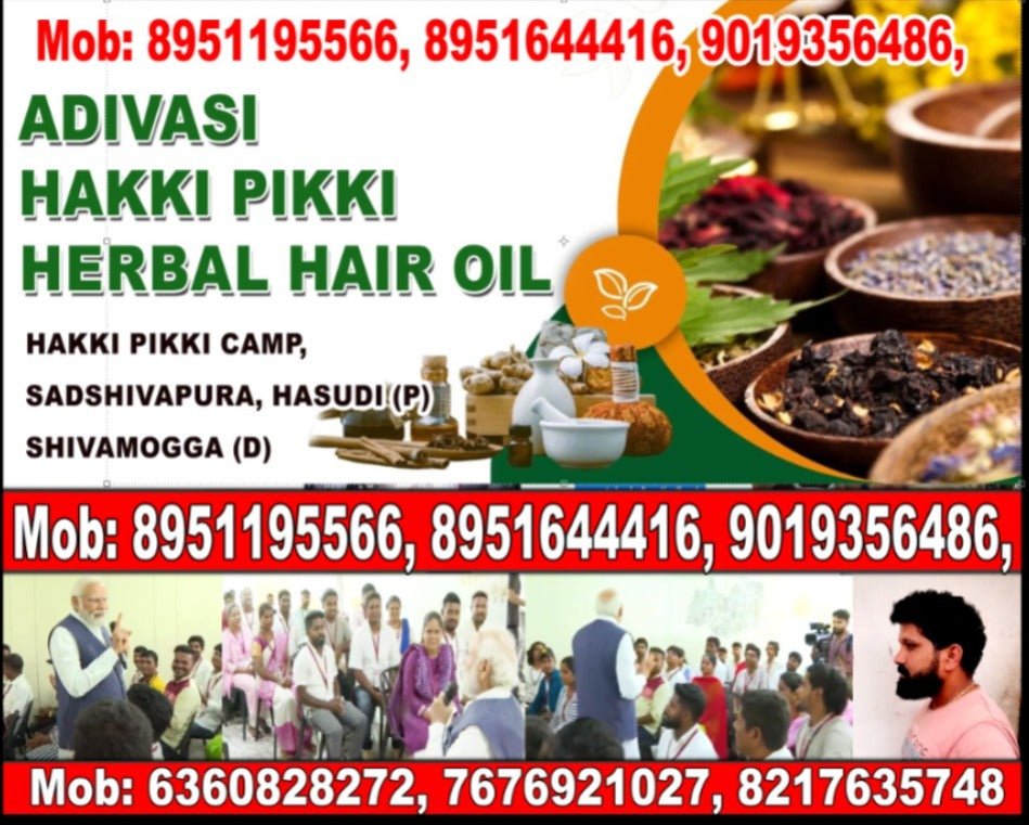 Adivasi Hakki Pikki Herbal Hair Oil (5.0⭐⭐⭐⭐⭐ 16,473 REVIEWS) Globally